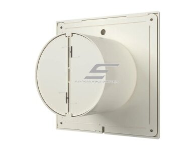 Ventiliatorius su atbuliniu vožtuvu | sklende | D125 | 230V | 180x180x99,5mm | IP24 | plastikinis | dramblio kaulo spalvos | PL5SDK 2 Ventiliatorius su atbuliniu vožtuvu | sklende | D125 | 230V | 180x180x99,5mm | IP24 | plastikinis | dramblio kaulo spalvos | PL5SDK 2