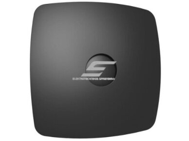 Ventiliatorius su atbuliniu vožtuvu | sklende | D125 | 230V | 200x200x123mm | IP24 | plastikinis | matinės juodos spalvos | OIR5SMJ Ventiliatorius su atbuliniu vožtuvu | sklende | D125 | 230V | 200x200x123mm | IP24 | plastikinis | matinės juodos spalvos | OIR5SMJ