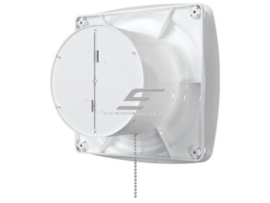 Ventiliatorius su atbuliniu vožtuvu | sklende | su virvele | D125 | 230V | 200x200x123mm | IP24 | plastikinis | baltos spalvos | OIR5S2 2 Ventiliatorius su atbuliniu vožtuvu | sklende | su virvele | D125 | 230V | 200x200x123mm | IP24 | plastikinis | baltos spalvos | OIR5S2 2