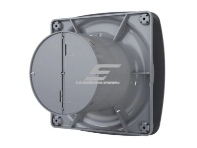 Ventiliatorius su atbuliniu vožtuvu | sklende | D125 | 230V | 200x200x123mm | IP24 | plastikinis | tamsiai pilkos spalvos | OIR5STP 1 Ventiliatorius su atbuliniu vožtuvu | sklende | D125 | 230V | 200x200x123mm | IP24 | plastikinis | tamsiai pilkos spalvos | OIR5STP 1