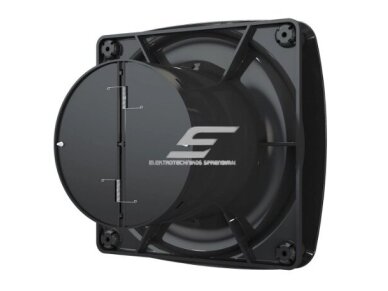 Ventiliatorius su atbuliniu vožtuvu | sklende | D125 | 230V | 200x200x123mm | IP24 | plastikinis | juodos spalvos | OIR5SJ 2 Ventiliatorius su atbuliniu vožtuvu | sklende | D125 | 230V | 200x200x123mm | IP24 | plastikinis | juodos spalvos | OIR5SJ 2