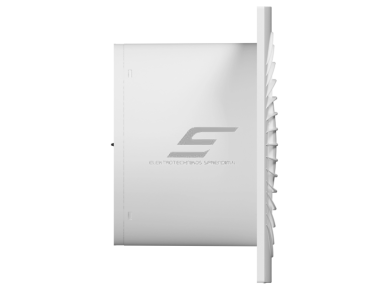 Ventiliatorius su atbuliniu vožtuvu sklende | D200 | 220V | 170x170x101mm | plastikas | matinės baltos spalvos | IP45 | PL43 1