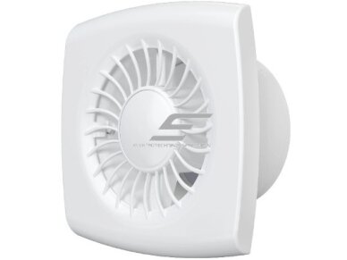 Ventiliatorius su atbuliniu vožtuvu | sklende | su laikmačiu ir drėgmės jutikliu | D120 | 230V | 181x181x69mm | IP24 | plastikinis | baltos spalvos | WD120STH Ventiliatorius su atbuliniu vožtuvu | sklende | su laikmačiu ir drėgmės jutikliu | D120 | 230V | 181x181x69mm | IP24 | plastikinis | baltos spalvos | WD120STH
