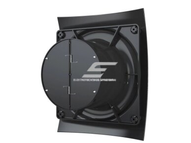 Ventiliatorius su atbuliniu vožtuvu | sklende | D125 | 230V | 237x190x137mm | IP24 | plastikinis | juodos spalvos | BR5SJ 2 Ventiliatorius su atbuliniu vožtuvu | sklende | D125 | 230V | 237x190x137mm | IP24 | plastikinis | juodos spalvos | BR5SJ 2