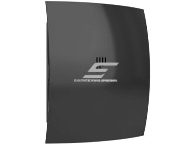 Ventiliatorius su atbuliniu vožtuvu | sklende | D125 | 230V | 237x190x137mm | IP24 | plastikinis | juodos spalvos | BR5SJ Ventiliatorius su atbuliniu vožtuvu | sklende | D125 | 230V | 237x190x137mm | IP24 | plastikinis | juodos spalvos | BR5SJ