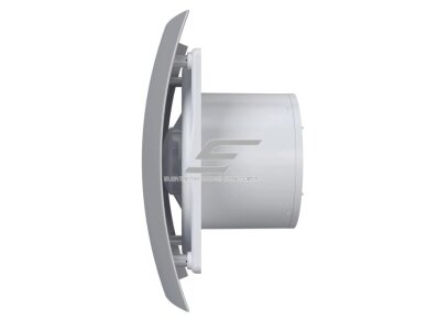 Ventiliatorius su atbuliniu vožtuvu | sklende | D125 | 230V | 237x190x137mm | IP24 | plastikinis | pilkos spalvos | BR5SP 1