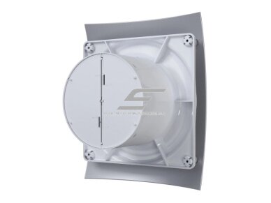Ventiliatorius su atbuliniu vožtuvu | sklende | D125 | 230V | 237x190x137mm | IP24 | plastikinis | pilkos spalvos | BR5SP 2 Ventiliatorius su atbuliniu vožtuvu | sklende | D125 | 230V | 237x190x137mm | IP24 | plastikinis | pilkos spalvos | BR5SP 2