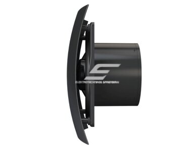 Ventiliatorius su atbuliniu vožtuvu | sklende | D125 | 230V | 237x190x137mm | IP24 | plastikinis | matinės juodos spalvos | BR5SMJ 1 Ventiliatorius su atbuliniu vožtuvu | sklende | D125 | 230V | 237x190x137mm | IP24 | plastikinis | matinės juodos spalvos | BR5SMJ 1