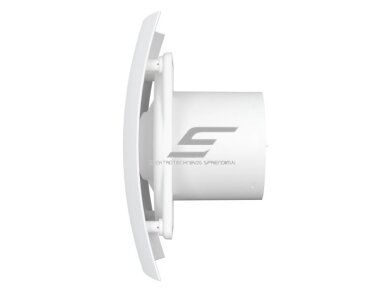 Ventiliatorius su atbuliniu vožtuvu | sklende | D125 | 230V | 237x190x137mm | IP24 | plastikinis | matinės baltos spalvos | BR5SMB 1