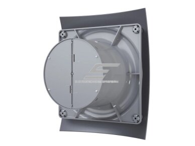 Ventiliatorius su atbuliniu vožtuvu | sklende | D125 | 230V | 237x190x137mm | IP24 | plastikinis | tamsiai pilkos spalvos | BR5STP 2
