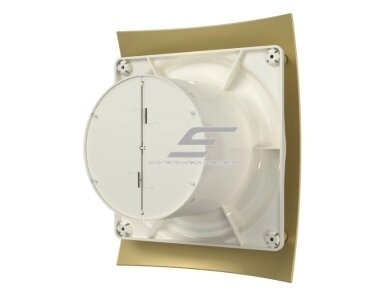 Ventiliatorius su atbuliniu vožtuvu | sklende | D125 | 230V | 237x190x137mm | IP24 | plastikinis | aukso/šampano spalvos | BR5SA 2 Ventiliatorius su atbuliniu vožtuvu | sklende | D125 | 230V | 237x190x137mm | IP24 | plastikinis | aukso/šampano spalvos | BR5SA 2