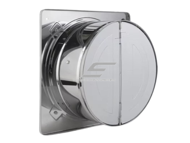Ventiliatorius su atbuliniu vožtuvu | sklende | D150 | 32W | 230V | 190x190x135mm | nerūdijantis plienas 1 Ventiliatorius su atbuliniu vožtuvu | sklende | D150 | 32W | 230V | 190x190x135mm | nerūdijantis plienas 1