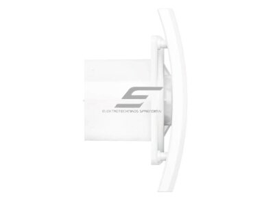 Ventiliatorius su atbuliniu vožtuvu | sklende | su valdikliu | D100 | 230V | 220x175x123mm | IP24 | plastikinis | baltos spalvos | BR4SHRM 1