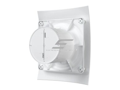 Ventiliatorius su atbuliniu vožtuvu | sklende | D100 | 230V | 220x175x123mm | IP24 | plastikinis | baltos spalvos | BR4STT 2