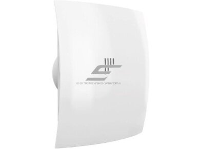 Ventiliatorius su atbuliniu vožtuvu | sklende | didelės galios variklis | D125 | 230V | 237x190x137mm | IP24 | plastikinis | baltos spalvos | BR5STT Ventiliatorius su atbuliniu vožtuvu | sklende | didelės galios variklis | D125 | 230V | 237x190x137mm | IP24 | plastikinis | baltos spalvos | BR5STT