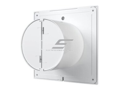 Ventiliatorius su atbuliniu vožtuvu | sklende | D150 | 230V | 205x205x105mm | IP24 | plastikinis | baltos spalvos | PL6S 2 Ventiliatorius su atbuliniu vožtuvu | sklende | D150 | 230V | 205x205x105mm | IP24 | plastikinis | baltos spalvos | PL6S 2