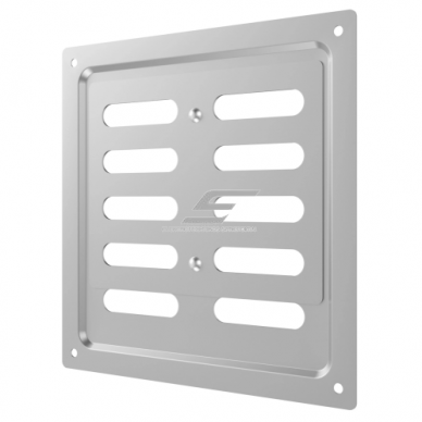 Ventilation grille | for ventilation systems | 150×154 mm | silver color | galvanized steel 2 Ventilation grille | for ventilation systems | 150×154 mm | silver color | galvanized steel 2