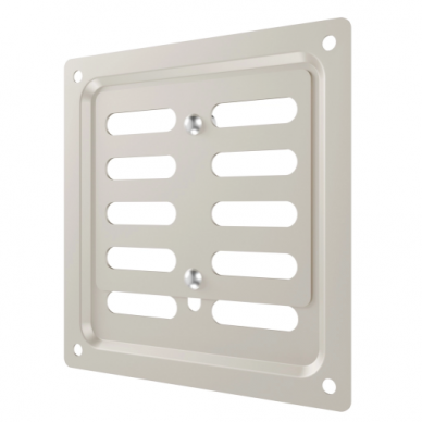 Ventilācijas reste | ventilācijas sistēmām | 100×100 mm | smilšu krāsa | cinkots tērauds 2
