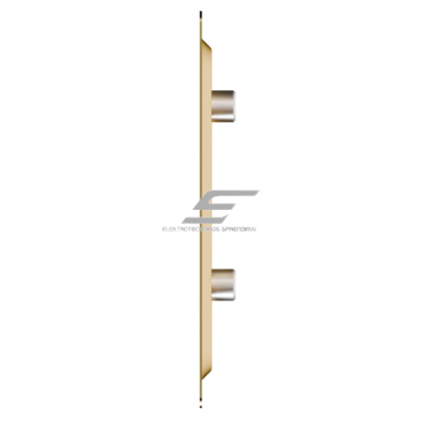 Ventilation grille | for ventilation systems | 100×100 mm | golden color | galvanized steel  1