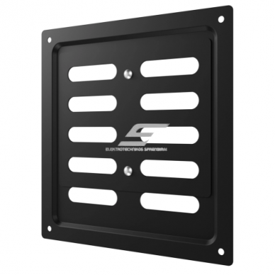 Ventilation grille | for ventilation systems | 150×154 mm | black color | galvanized steel 2 Ventilation grille | for ventilation systems | 150×154 mm | black color | galvanized steel 2