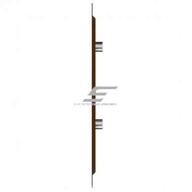 Kratka wentylacyjna | do systemów wentylacyjnych | 150×154 mm | kolor brązowy | stal ocynkowana 1