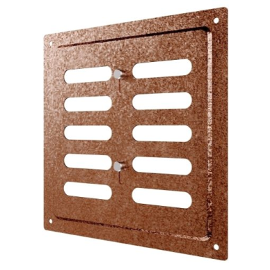 Kratka wentylacyjna | do systemów wentylacyjnych | 150×154 mm | kolor miedziany | stal ocynkowana