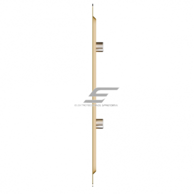 Ventilācijas reste | ventilācijas sistēmām | 150×154 mm | zelta krāsa | cinkots tērauds  1
