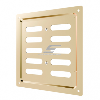 Ventilācijas reste | ventilācijas sistēmām | 150×154 mm | zelta krāsa | cinkots tērauds 2 Ventilācijas reste | ventilācijas sistēmām | 150×154 mm | zelta krāsa | cinkots tērauds 2