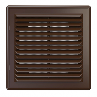 Ventilation grille | for ventilation systems | 150x150 mm | square | external | removable | brown | plastic 1 Ventilation grille | for ventilation systems | 150x150 mm | square | external | removable | brown | plastic 1