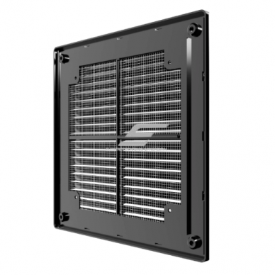Ventilation grille | for ventilation systems | 209x209 mm | square | external | removable | black | plastic 2 Ventilation grille | for ventilation systems | 209x209 mm | square | external | removable | black | plastic 2