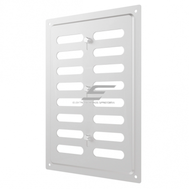 Ventilation grille | for ventilation systems | 168×242 mm | glossy silver color | galvanized steel Ventilation grille | for ventilation systems | 168×242 mm | glossy silver color | galvanized steel