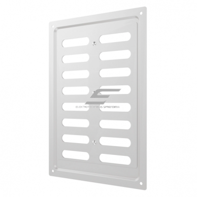 Ventilation grille | for ventilation systems | 168×242 mm | glossy silver color | galvanized steel 2 Ventilation grille | for ventilation systems | 168×242 mm | glossy silver color | galvanized steel 2