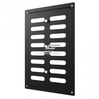 Ventilation grille | for ventilation systems | 168×242 mm | black color | galvanized steel Ventilation grille | for ventilation systems | 168×242 mm | black color | galvanized steel