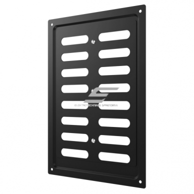 Ventilation grille | for ventilation systems | 168×242 mm | black color | galvanized steel 2 Ventilation grille | for ventilation systems | 168×242 mm | black color | galvanized steel 2