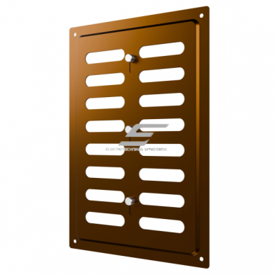 Ventilatsioonirest | ventilatsioonisüsteemidele | 168×242 mm | pruun värv | tsingitud teras Ventilatsioonirest | ventilatsioonisüsteemidele | 168×242 mm | pruun värv | tsingitud teras