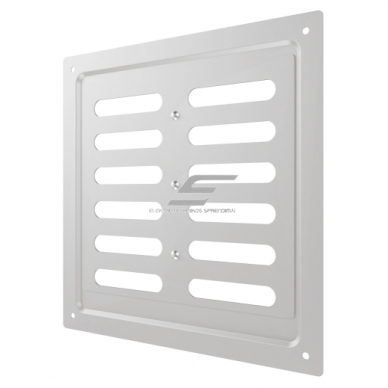 Ventilation grille | for ventilation systems | 200×200 mm | silver color | galvanized steel   2