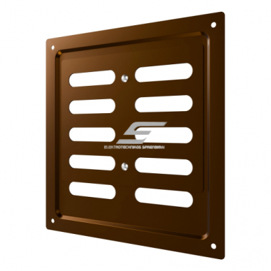 Ventilācijas reste | ventilācijas sistēmām | 175×175 mm | brūns krāsa | cinkots tērauds 2 Ventilācijas reste | ventilācijas sistēmām | 175×175 mm | brūns krāsa | cinkots tērauds 2