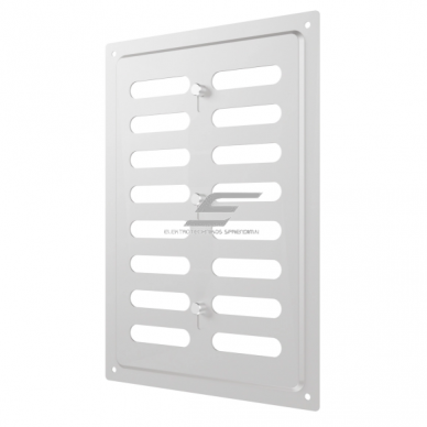Ventilation grille | for ventilation systems | 168×242 mm | silver color | galvanized steel Ventilation grille | for ventilation systems | 168×242 mm | silver color | galvanized steel
