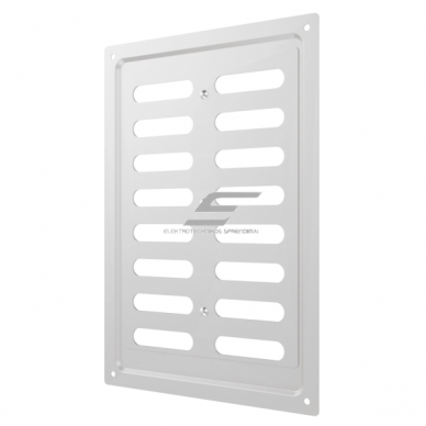 Ventilation grille | for ventilation systems | 168×242 mm | silver color | galvanized steel   2