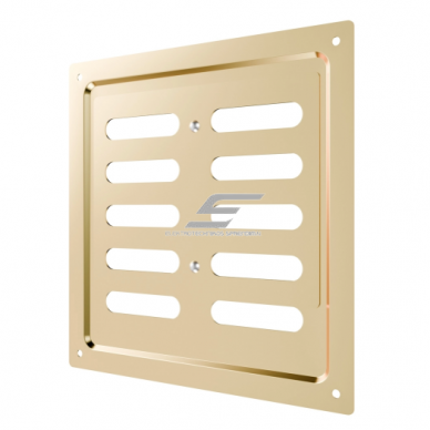 Ventilatsioonirest | ventilatsioonisüsteemidele | 175×175 mm | kuldne värv | tsingitud teras 2 Ventilatsioonirest | ventilatsioonisüsteemidele | 175×175 mm | kuldne värv | tsingitud teras 2