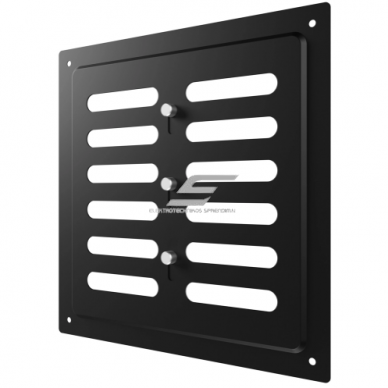Kratka wentylacyjna | do systemów wentylacyjnych | 200×200 mm | kolor czarny | stal ocynkowana Kratka wentylacyjna | do systemów wentylacyjnych | 200×200 mm | kolor czarny | stal ocynkowana