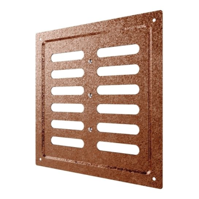 Ventilācijas reste | ventilācijas sistēmām | 200×200 mm | vara krāsa | cinkots tērauds 2 Ventilācijas reste | ventilācijas sistēmām | 200×200 mm | vara krāsa | cinkots tērauds 2