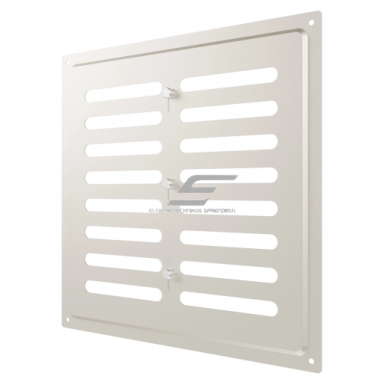Ventilation grille | for ventilation systems | 250×250 mm | beige color | galvanized steel Ventilation grille | for ventilation systems | 250×250 mm | beige color | galvanized steel
