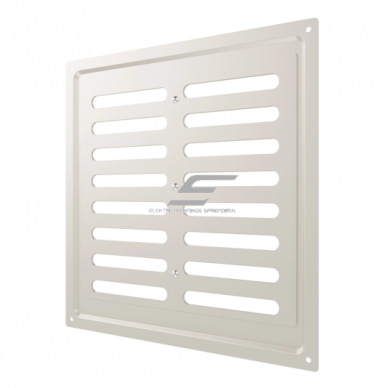 Ventilation grille | for ventilation systems | 250×250 mm | beige color | galvanized steel 2 Ventilation grille | for ventilation systems | 250×250 mm | beige color | galvanized steel 2