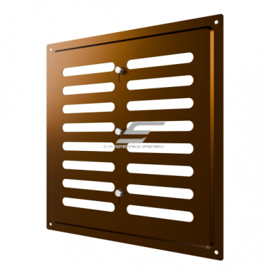 Ventilatsioonirest | ventilatsioonisüsteemidele | 250×250 mm | pruun värv | tsingitud teras Ventilatsioonirest | ventilatsioonisüsteemidele | 250×250 mm | pruun värv | tsingitud teras