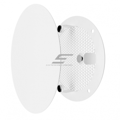 Вентиляционная решётка | для вентиляционных систем | с сеткой | круглая | 170x170 | съёмная | белая | окрашенная сталь  3