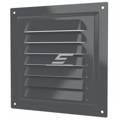 Kratka wentylacyjna | do systemów wentylacyjnych | z siatką | 150×150 mm | kolor szary | stal ocynkowana Kratka wentylacyjna | do systemów wentylacyjnych | z siatką | 150×150 mm | kolor szary | stal ocynkowana