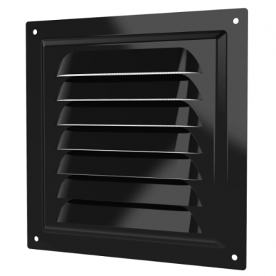 Ventilatsioonivõre | ventilatsioonisüsteemidele | võrguga | 150×150 mm | must värv | tsingitud teras Ventilatsioonivõre | ventilatsioonisüsteemidele | võrguga | 150×150 mm | must värv | tsingitud teras