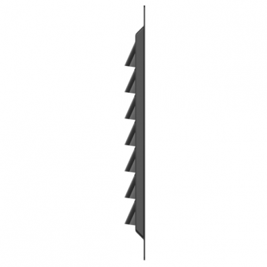 Ventilatsioonivõre | ventilatsioonisüsteemidele | võrguga | 150×150 mm | must värv | tsingitud teras 1