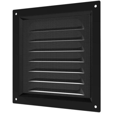Ventilatsioonivõre | ventilatsioonisüsteemidele | võrguga | 150×150 mm | must värv | tsingitud teras 2 Ventilatsioonivõre | ventilatsioonisüsteemidele | võrguga | 150×150 mm | must värv | tsingitud teras 2